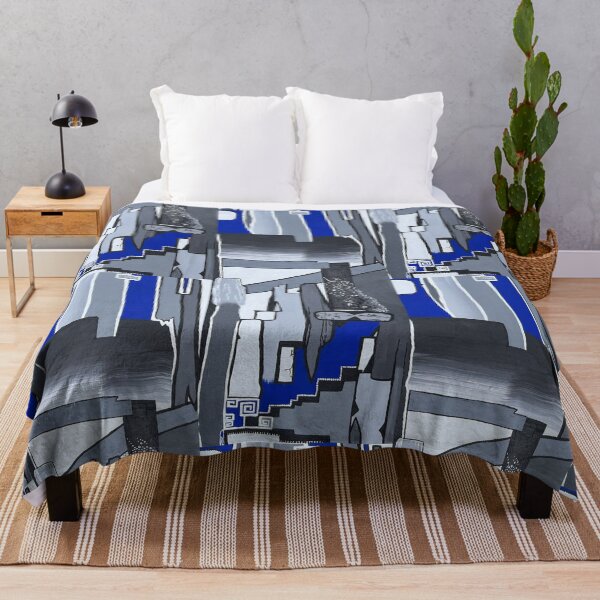 Item preview, Modern Blue Geometric Abstract designed and sold by PeridotGypsy.