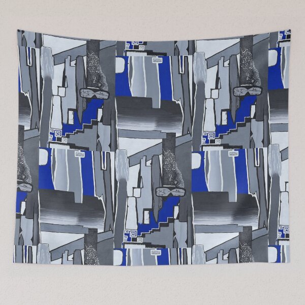 Item preview, Modern Blue Geometric Abstract designed and sold by PeridotGypsy.