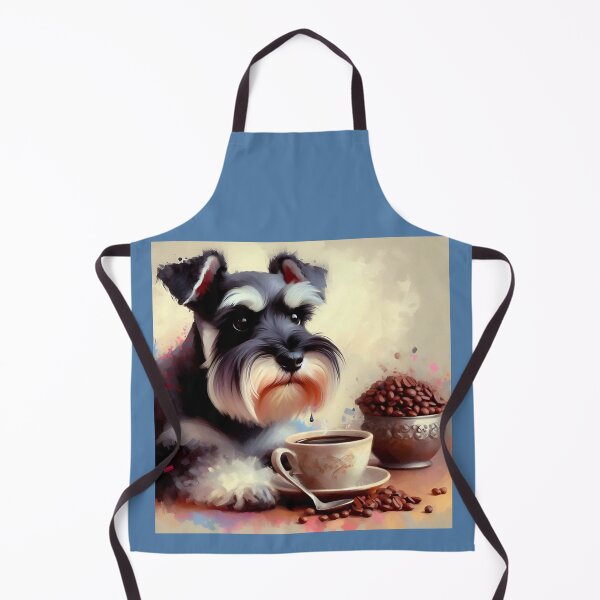 Item preview, Mini Schnauzer Drinking Coffee: “Mini Schnauzer Mocha” designed and sold by The Coffee Critters.