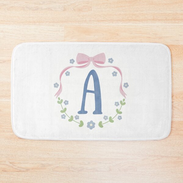 Item preview, A Initial Flowers and Bows Watercolour Wreath designed and sold by winterpumpkin.