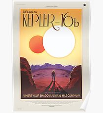NASA Tourismus - Kepler 16b Poster