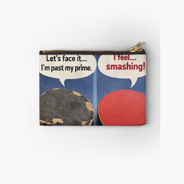 Item preview, Funny Ping Pong Pun T-Shirt - Smashing vs Past My Prime Table Tennis Art designed and sold by OhMyPingCo.