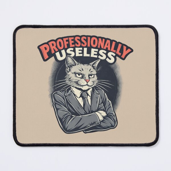 Item preview, Professionally Useless Cat – Corporate Energy designed and sold by Artiviose.