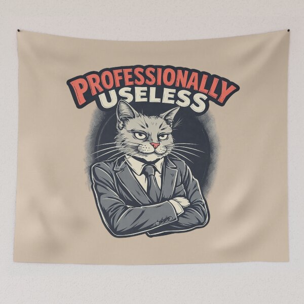 Item preview, Professionally Useless Cat – Corporate Energy designed and sold by Artiviose.