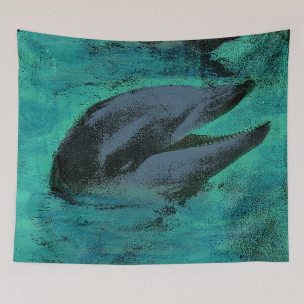 Item preview, A Pair of Dolphins designed and sold by ElvisSantanaArt.