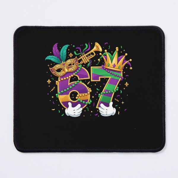 Item preview, Six Seven Carnaval Festival 67 Meme Funny Mardi Gras designed and sold by Intomindfood.