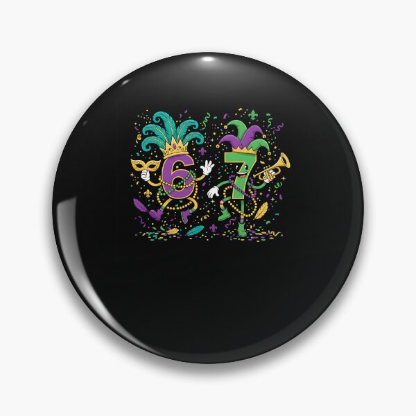 Item preview, Six Seven Carnaval Festival 67 Meme Funny Mardi Gras designed and sold by Intomindfood.