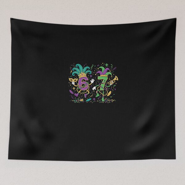 Item preview, Six Seven Carnaval Festival 67 Meme Funny Mardi Gras designed and sold by Intomindfood.