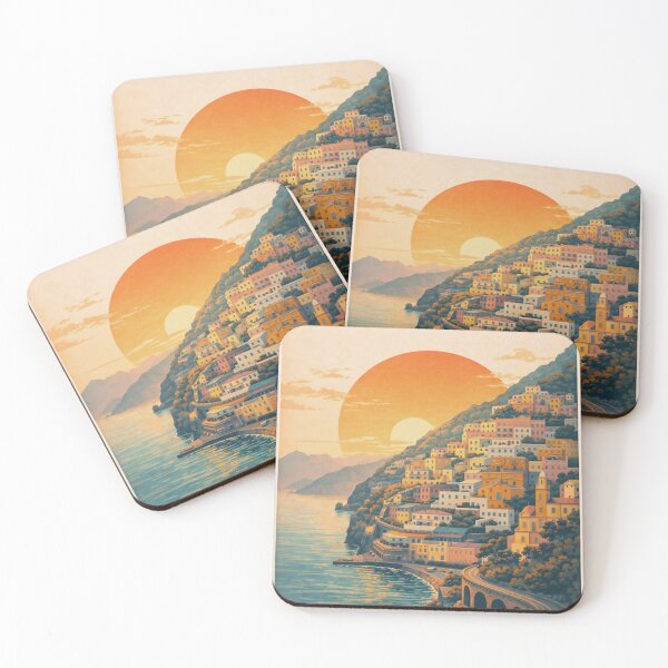 Item preview, AMALFI COAST- ITALY POSTER designed and sold by ApGraphicDesigns.