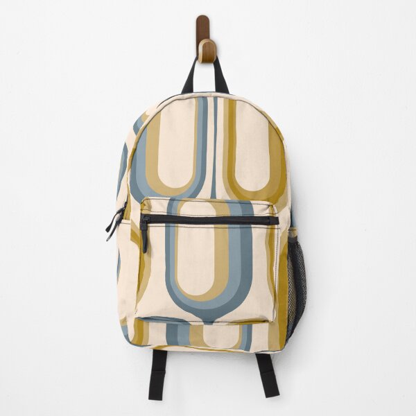 Item preview, Mid Century Modern Retro 70s - Mustard Gold and Dusty Blue designed and sold by JMgraphic.