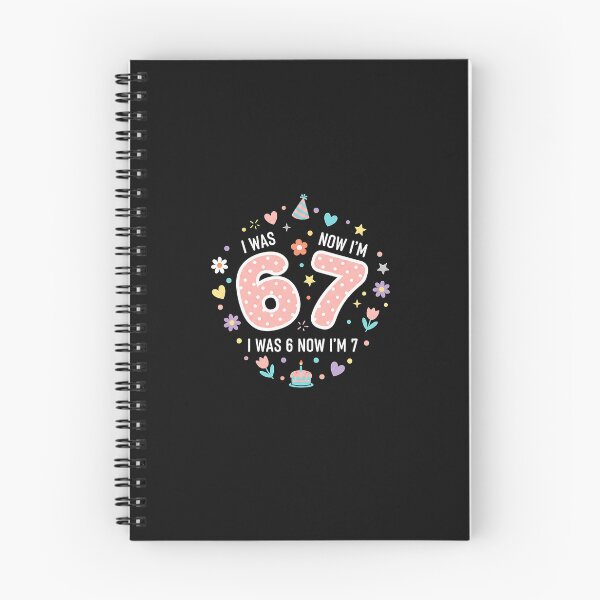 Item preview, 7 Year Old Birthday I was 6 Now I'm 7 67 Meme Girls Kids designed and sold by Intomindfood.