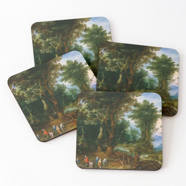 Item preview, Abraham and Isaac Wooded Landscape Jan Brueghel Elder designed and sold by TheSoulOfArt.
