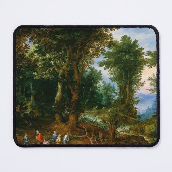 Item preview, Abraham and Isaac Wooded Landscape Jan Brueghel Elder designed and sold by TheSoulOfArt.
