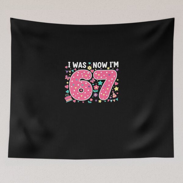 Item preview, 7 Year Old Birthday I was 6 Now I'm 7 67 Meme Girls Kids designed and sold by Intomindfood.