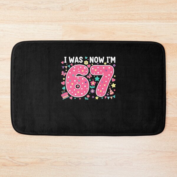 Item preview, 7 Year Old Birthday I was 6 Now I'm 7 67 Meme Girls Kids designed and sold by Intomindfood.