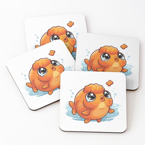 Item preview, Begging For Flakes Cute Ranchu Goldfish designed and sold by Petzzz.