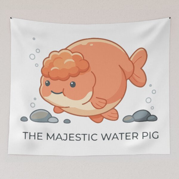 Item preview, The Majestic Water Pig Ranchu Goldfish designed and sold by Petzzz.