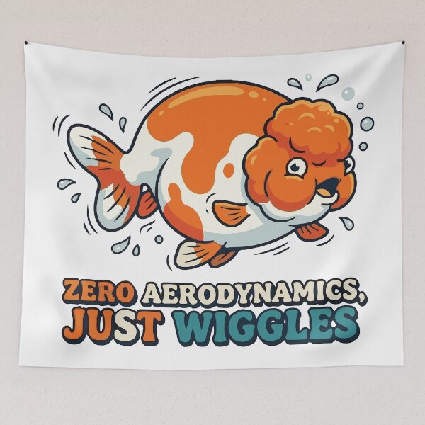 Item preview, Zero Aerodynamics Just Wiggles Ranchu Goldfish designed and sold by Petzzz.