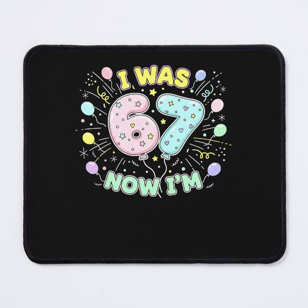 Item preview, 7 Year Old Birthday I was 6 Now I'm 7 67 Meme Boys Girls designed and sold by Intomindfood.
