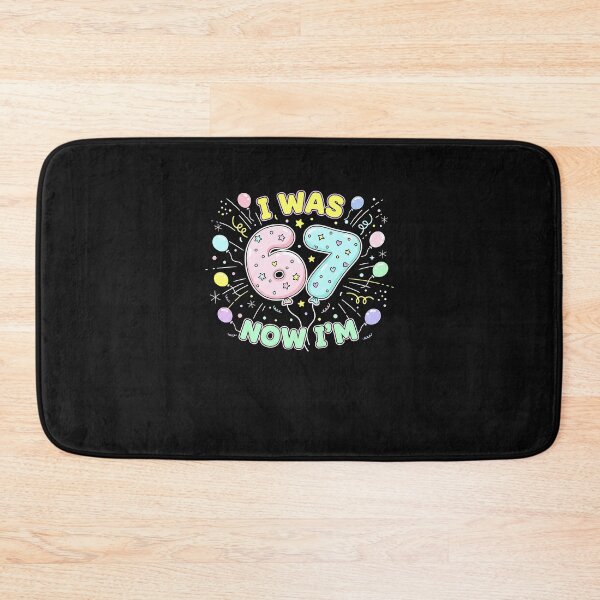 Item preview, 7 Year Old Birthday I was 6 Now I'm 7 67 Meme Boys Girls designed and sold by Intomindfood.