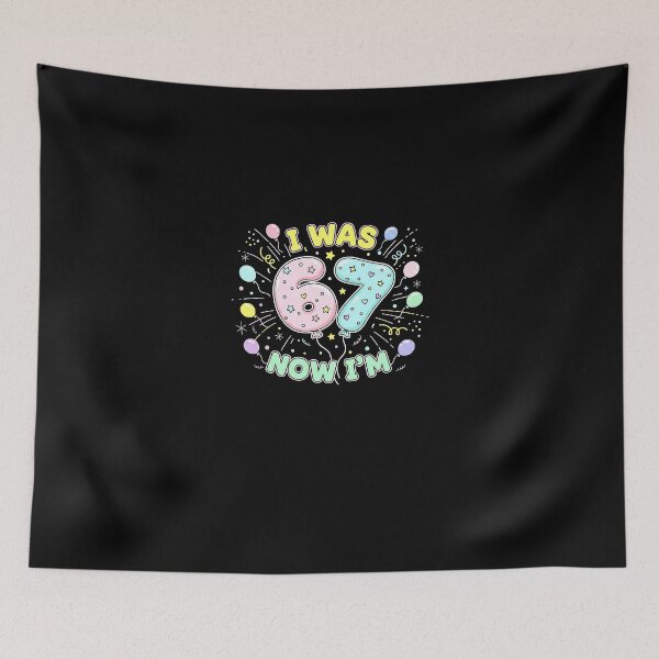 Item preview, 7 Year Old Birthday I was 6 Now I'm 7 67 Meme Boys Girls designed and sold by Intomindfood.