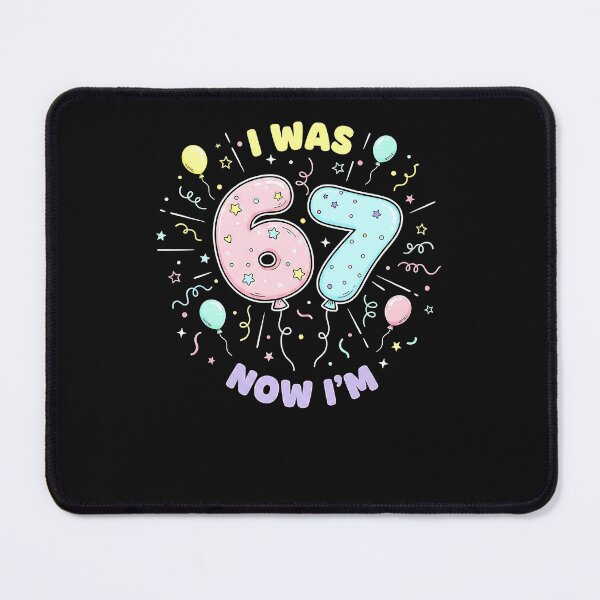 Item preview, 7 Year Old Birthday I was 6 Now I'm 7 67 Meme Boys Girls designed and sold by Intomindfood.