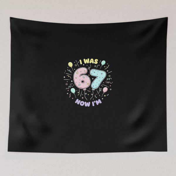 Item preview, 7 Year Old Birthday I was 6 Now I'm 7 67 Meme Boys Girls designed and sold by Intomindfood.