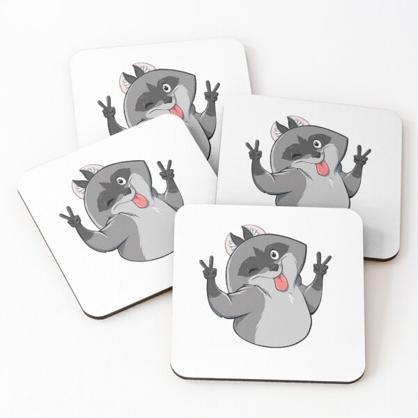 Item preview, peace raccoon designed and sold by Gokuxtreme.