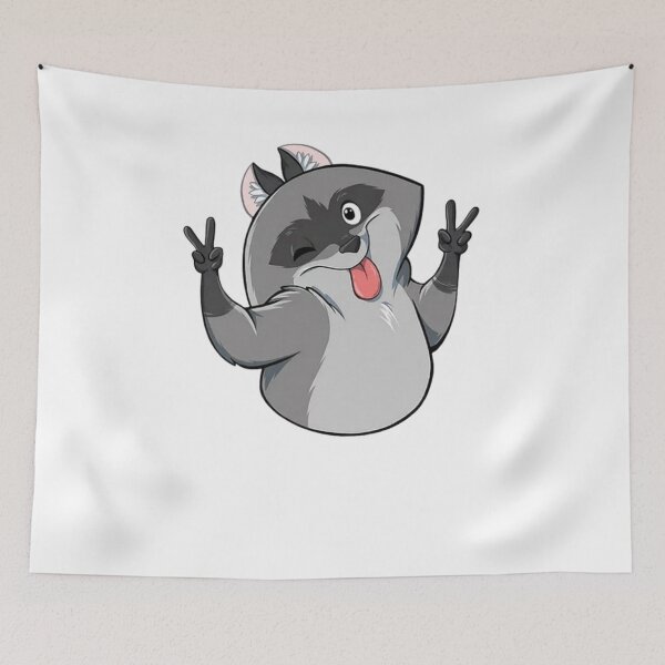 Item preview, peace raccoon designed and sold by Gokuxtreme.