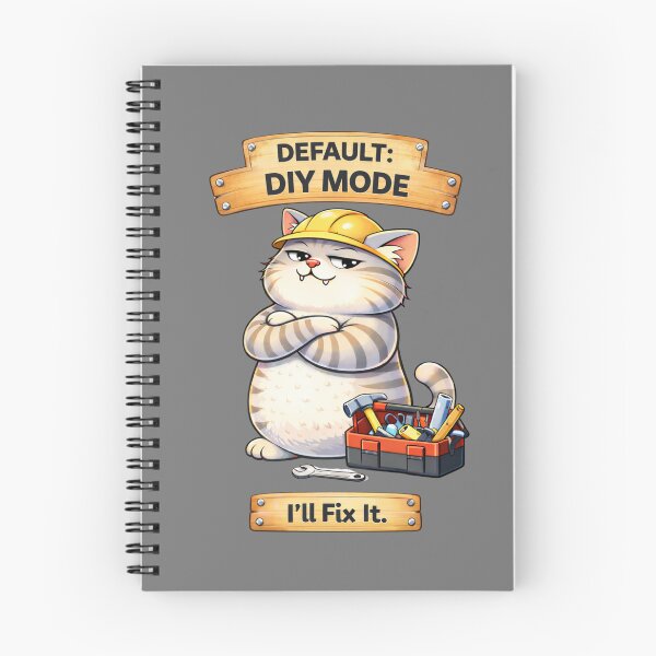 Item preview, Funny Cat Default DIY Mode Cat Humor Adulting Survival Meme designed and sold by Mindworx21.