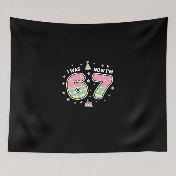 Item preview, 7 Year Old Birthday I was 6 Now I'm 7 67 Meme  designed and sold by Intomindfood.
