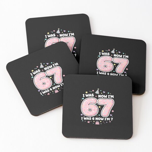 Item preview, 7 Year Old Birthday I was 6 Now I'm 7 67 Funny Kids Girls designed and sold by Intomindfood.