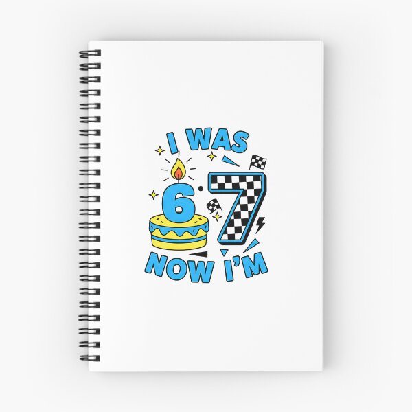 Item preview, I was 6 Now I'm 7 Year Old Birthday 67 Funny for Boys Kids designed and sold by Intomindfood.
