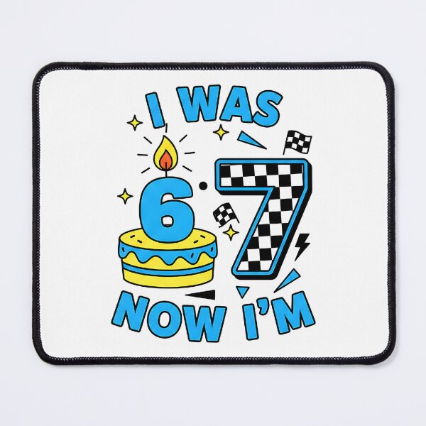 Item preview, I was 6 Now I'm 7 Year Old Birthday 67 Funny for Boys Kids designed and sold by Intomindfood.