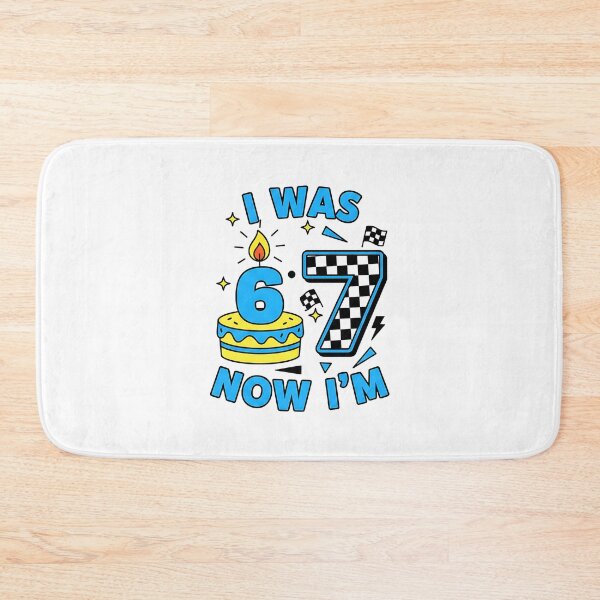 Item preview, I was 6 Now I'm 7 Year Old Birthday 67 Funny for Boys Kids designed and sold by Intomindfood.