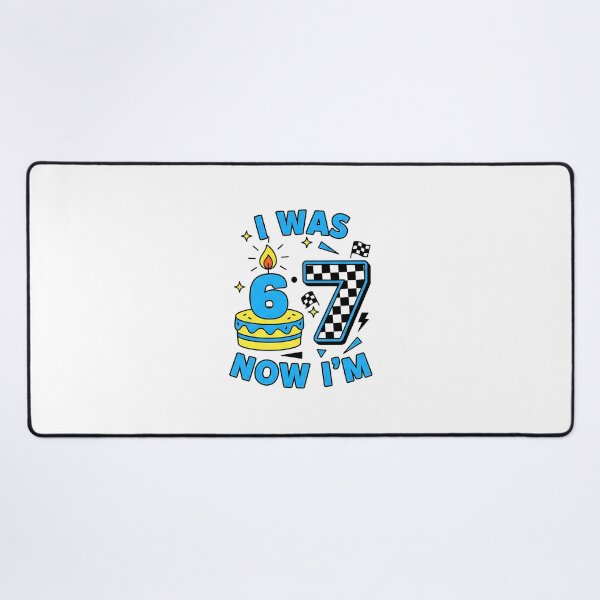 Item preview, I was 6 Now I'm 7 Year Old Birthday 67 Funny for Boys Kids designed and sold by Intomindfood.