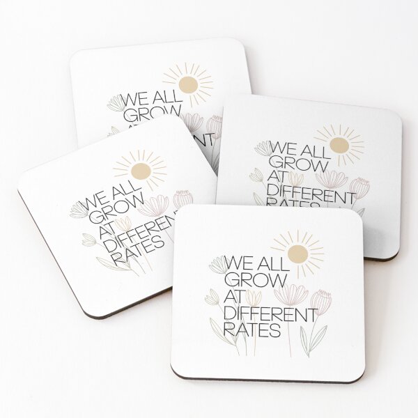 Item preview, We All Grow At Different Rates Personal Growth Motivation Self-Acceptance designed and sold by CORJIDOG-ART.