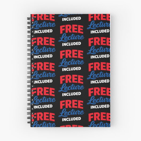 Item preview, Free Lecture Included Funny Teacher Humor Design designed and sold by TeeTimeTreasure.