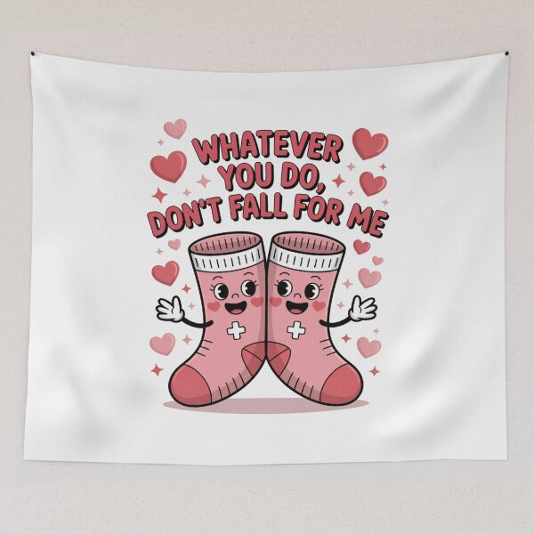 Item preview, Whatever You Do, Don't Fall For Me Funny Valentine Quote Relationship Humor designed and sold by CORJIDOG-ART.