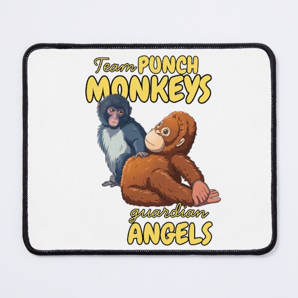 Item preview, Cute Monkey Guardian Angels T-Shirt – Funny Anime Primate Duo Best Friends Tee – Kawaii Monkey Gift designed and sold by marcopoloirl.