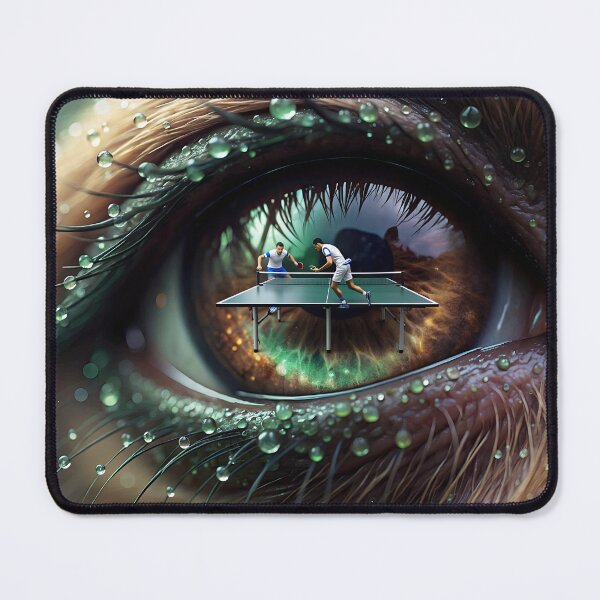 Item preview, Eye on the Game Ping Pong T-Shirt - Surreal Table Tennis Macro Art designed and sold by OhMyPingCo.