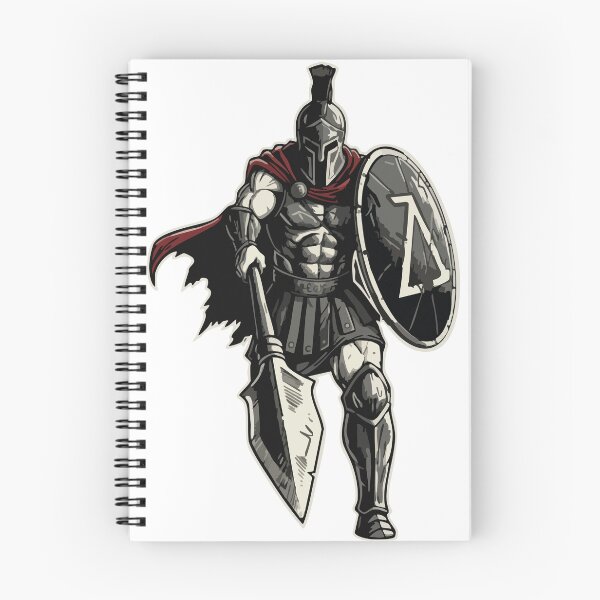 Item preview, Spartan Veteran Combat Spear Shield Mascot designed and sold by PixelStudioBe.