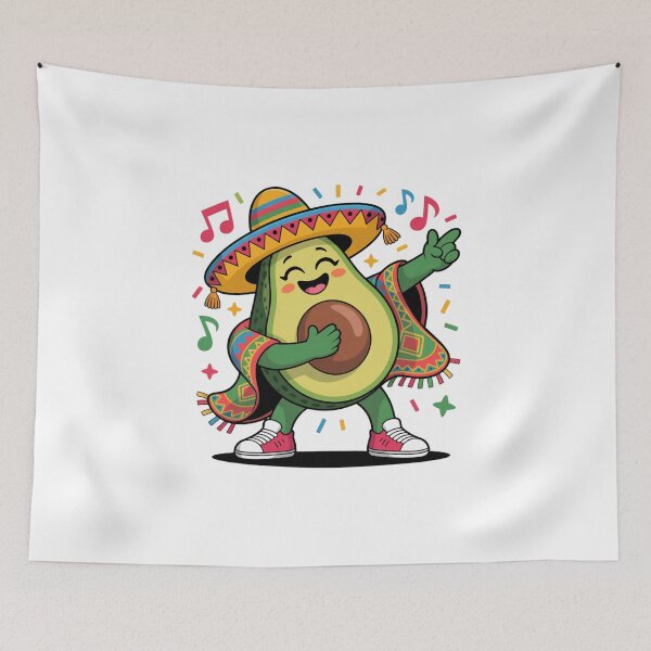 Item preview, Avocado Mexican Fiesta Sombrero Party Guacamole Lover designed and sold by CORJIDOG-ART.