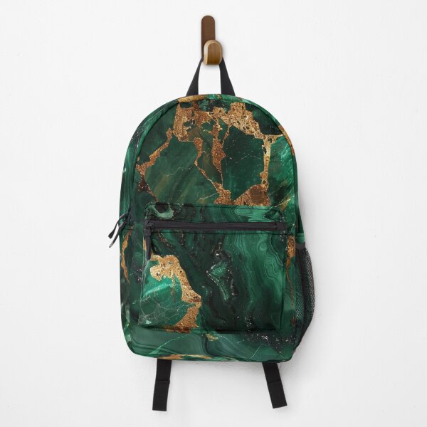 Item preview, Emerald Marble with Gold Veins – Luxurious Green Gold Mineral Aesthetic Art designed and sold by CosmicGlyph.