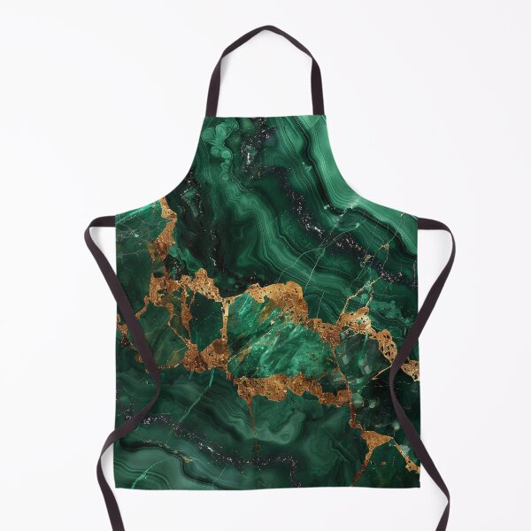 Item preview, Emerald Marble with Gold Veins – Luxurious Green Gold Mineral Aesthetic Art designed and sold by CosmicGlyph.