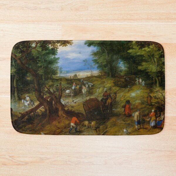 Item preview, Jan Brueghel The Elder Woodland Road Art Print designed and sold by TheSoulOfArt.
