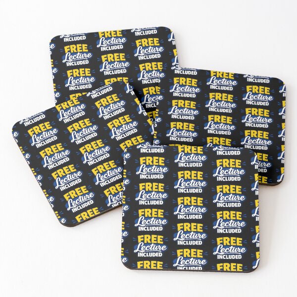 Item preview, Free Lecture Included Funny Teacher Humor Variant designed and sold by TeeTimeTreasure.