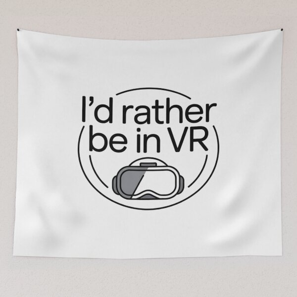 Item preview, I'd Rather Be In VR Virtual Reality Enthusiast Gamer designed and sold by CORJIDOG-ART.