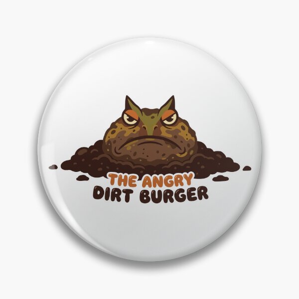 Item preview, The Angry Dirt Burger Funny Pacman Frog Meme designed and sold by Petzzz.