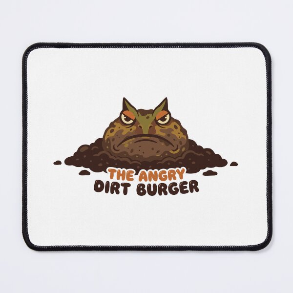 Item preview, The Angry Dirt Burger Funny Pacman Frog Meme designed and sold by Petzzz.